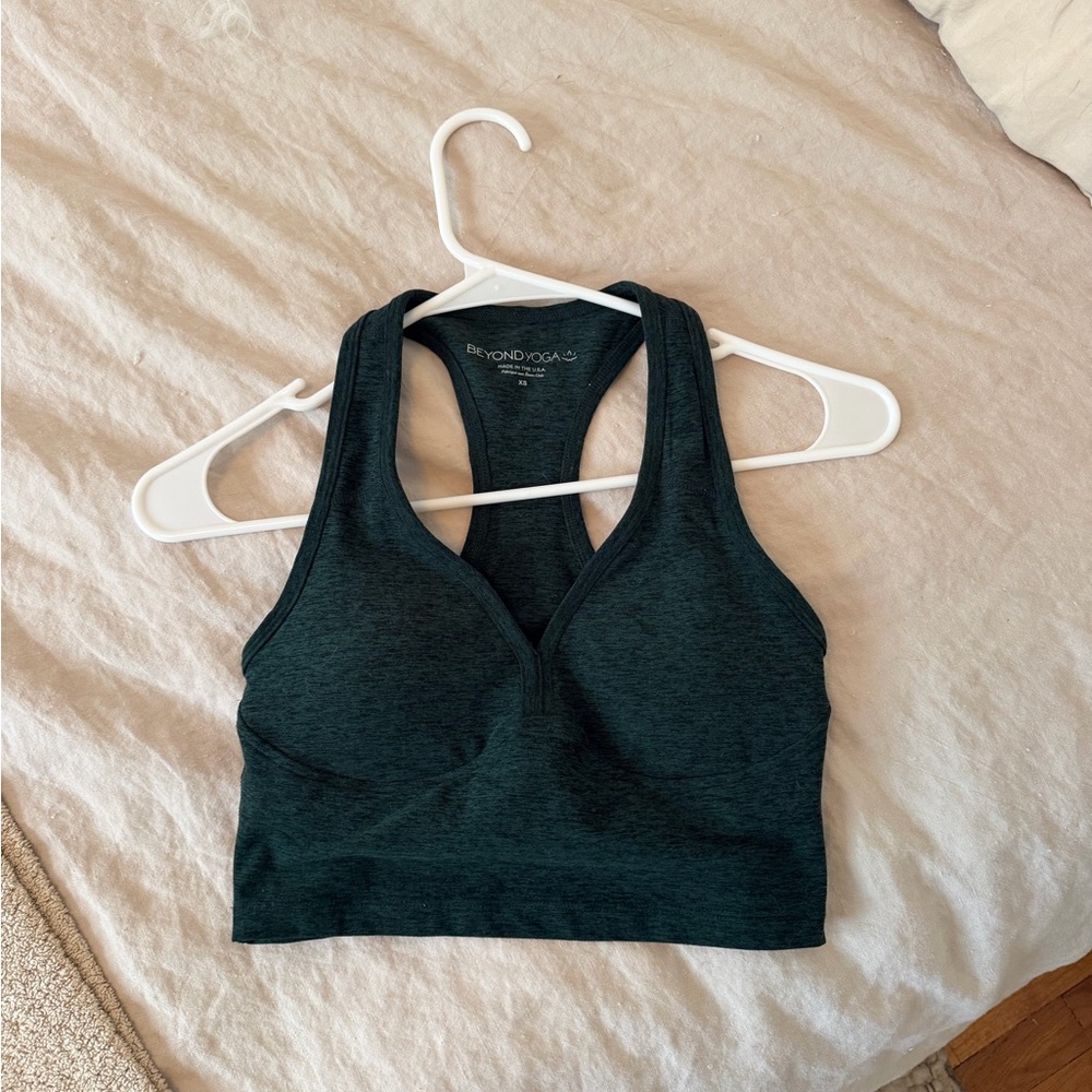 Beyond Yoga Deep Teal Racerback Sports Bra